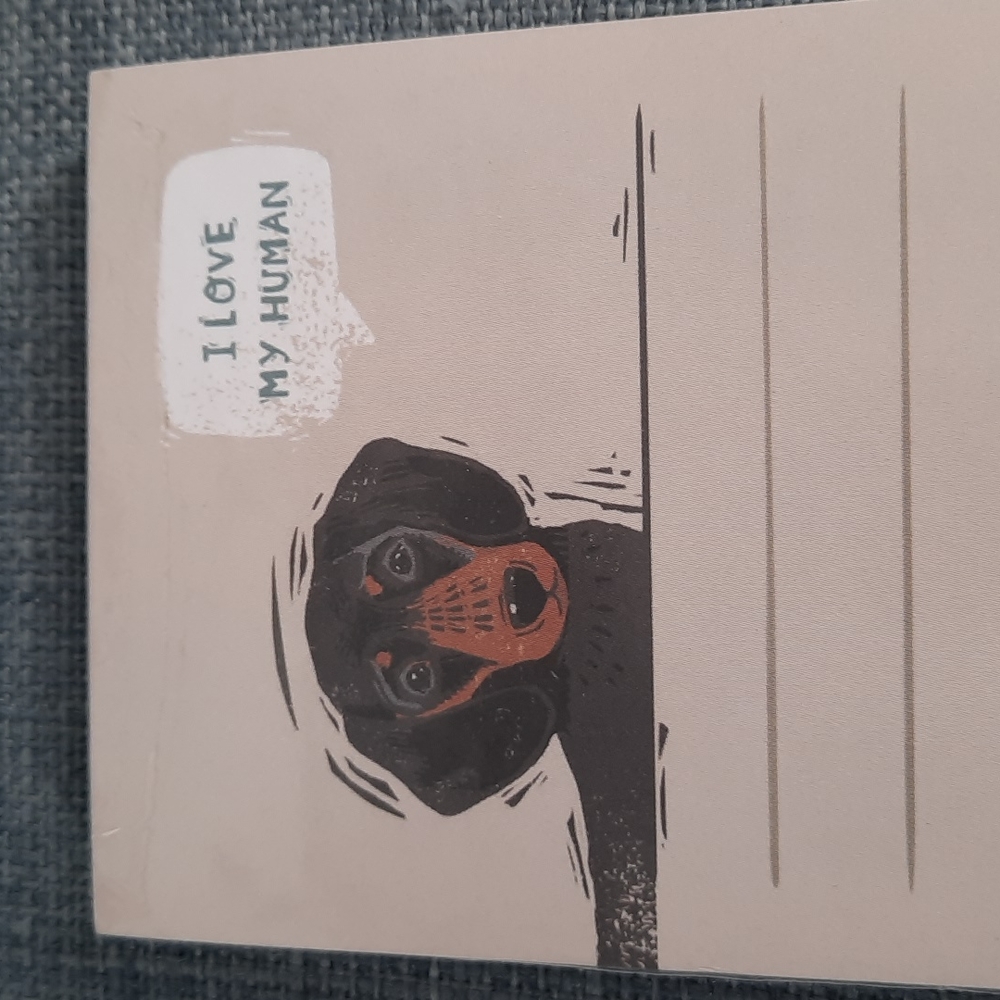I Love My Human Notepad Funny Cute Dog Dachshund Paper To-Do List Paper Magnetic